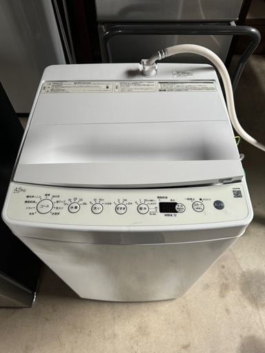 【ランクA】Haier 全自動洗濯機 ステンレス槽  2020年製 4.5kg BW-45A