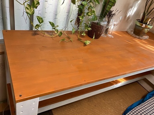 ハンドメイド木製テーブル