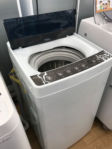 ★ジモティ割あり★ Haier   洗濯機   4.5kg   年式2018  動作確認／クリーニング済み KJ6302