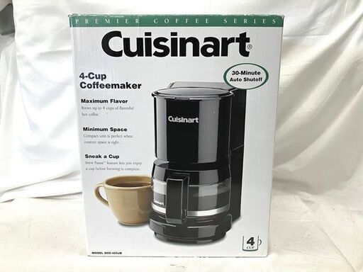 【札幌市内配送可】未使用品 クイジナート コーヒーメーカー 4カップ DCC-400JB