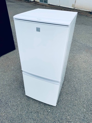 ♦️ SHARPノンフロン冷凍冷蔵庫【2018年式】SJ-14E5-KW