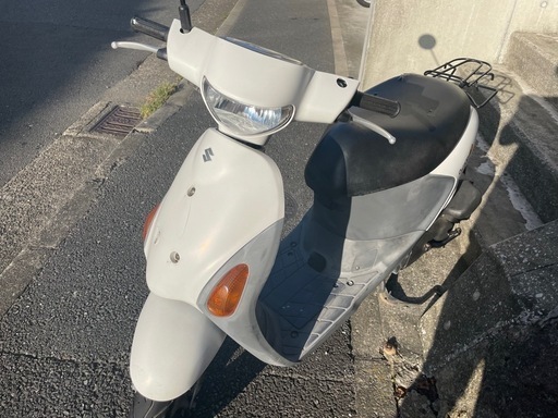 原付　　レッツ4 白　セル1発始動可能　引き取り限定