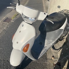 原付　　レッツ4 白　セル1発始動可能　引き取り限定