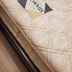 ■取りに来て下さる方■高級ダブルベッド ポケットコイルスプリング Bed SOMNUS ソムヌスベッド下 引き出し収納の画像