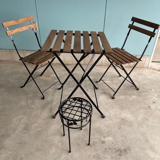 IKEA　TRANO　折りたたみ式　ガーデンテーブルセット