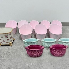 オシャレ 植木鉢 鉢カバー まとめ売り １４個セット 陶器 金属