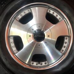 【BS NEXTRY 225/55R17】夏タイヤ【スピードスター ヴィエナ ビエナディッシュ 17インチ 7.5J6HPCD139.7+25】バリ溝 ハイエース等(VTJ885)の画像