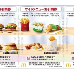 マクドナルド　株主優待1冊　使用期限2025年3月まで