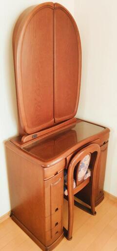 三陽家具　三面鏡化粧台　アンティーク