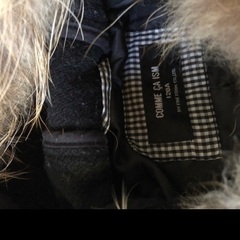 コムサイズム120リアルファーコートの画像