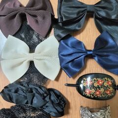 ヘアアクセサリー7点差し上げます
