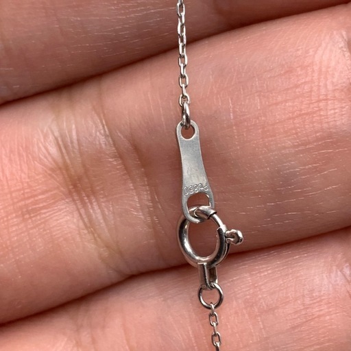 Pt850 pt900 馬蹄　ネックレス　ダイヤモンド　2.2g