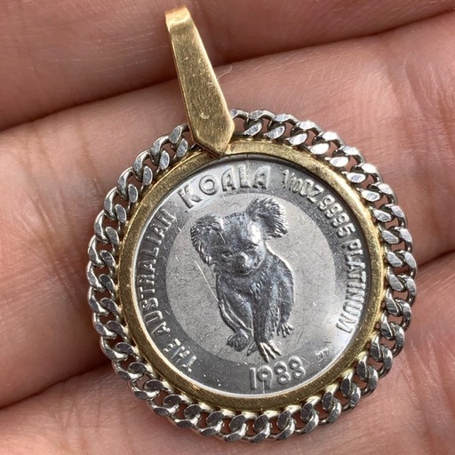 コアラ　プラチナ　　ペンダントトップ　5.1g K18 pt