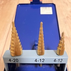 AP   3PC   ステップドリルセット　ビット　穴あけ　面取り　バリ取り
の画像