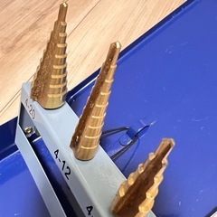 AP   3PC   ステップドリルセット　ビット　穴あけ　面取り　バリ取り
の画像
