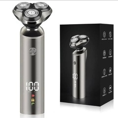 髭剃り 電動 メンズシェーバー 回転式 乾湿両用 IPX6防水 ...