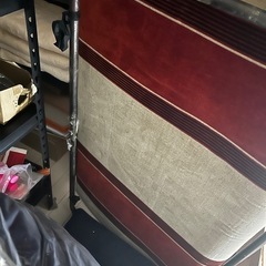 レトロ　ストライプ　ソファの画像