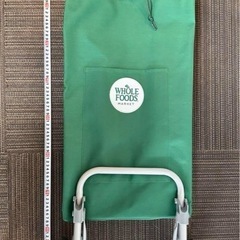 【希少】ホールフーズ　 ローリングトロリーバッグ ホールフーズのローリング・トロリー・バッグ。タイヤ付き買い物