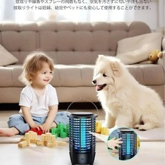 電撃殺虫器 強化版 USB充電式 大容量3600mAh IPX6防水 コバエの画像