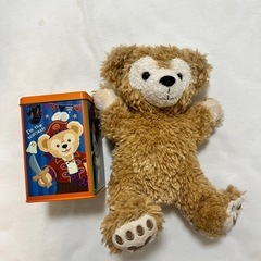 ダッフィー　パペット　缶ケース　ぬいぐるみ