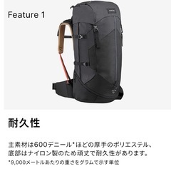 キャンプ/登山 リュックサックの画像