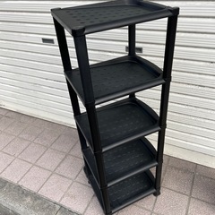 シューズラック　黒　プラスチック
