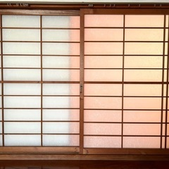 和室の飾り窓(プラスチック障子)二枚組