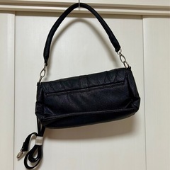 未使用品⭐︎オシャレな合皮、黒のハンドバッグです。の画像