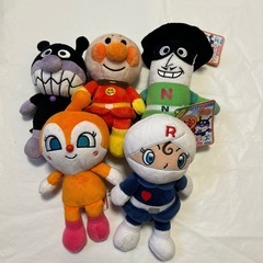 アンパンマン　ぬいぐるみ　セット　バイキンマン　ドキンちゃん　ロ...