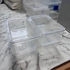 無料　持ち手付きプラスチックカゴ8個セット