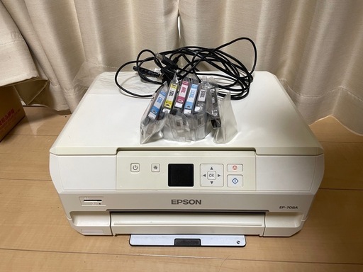 EPSON EP-708A ホワイトプリンター(ジャンク品)とインク EPSON EP-708A ホワイトプリンター(ジャンク品)とインク EPSON