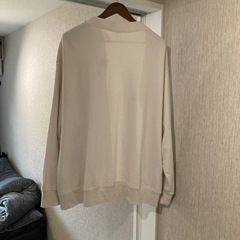 4XL 白　スウェットカーディガン　ユニクロの画像