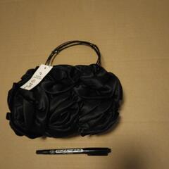 黒の小物小物入れサイズバック