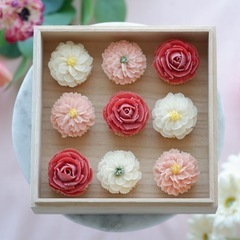 【10/14(祝)あんこのお花体験】フラワーカップケーキのミニワークショップの画像