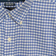 ラルフ・ローレン/半袖/L/ブルー/ギンガムチェックの画像