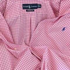 ラルフ・ローレン/半袖/XL/ピンク/ギンガムチェックの画像