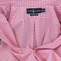 ラルフ・ローレン/半袖/XL/ピンク/ギンガムチェックの画像