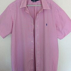 ラルフ・ローレン/半袖/XL/ピンク/ギンガムチェックの画像