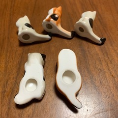 ネコ　はし置きの画像
