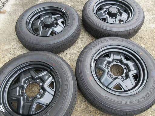 9/21新車外し JB64 ジムニー 純正 バリ山タイヤ＆ホイール 4本セット 175/80R16 愛知県 JB23　JA11 JA22