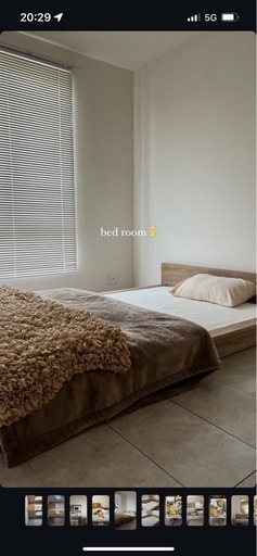 ベッド（ローベッド、セミダブル）