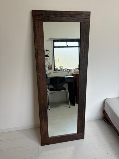 JOURNAL STANDARD FURNITURE ジャーナルスタンダードファニチャー BREDA MIRROR ブレダミラー 姿見 全身鏡 木製　ブラウン 定価¥35,200