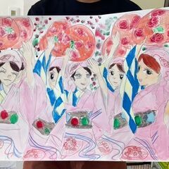 【アトリエべる国立駅前教室】まるで本物！カボチャ🎃のお絵描きに挑戦💪の画像