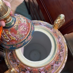 中国物産展　景徳鎮　五彩花鳥瓶の画像