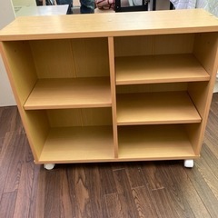 本棚 カラーボックス ナチュラル キャスター付き 棚 収納 ラッ...