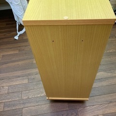 本棚 カラーボックス ナチュラル キャスター付き 棚 収納 ラック 薄型　家具 収納家具 カラーボックスの画像