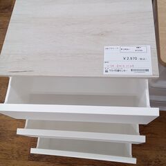 ★ジモティ割あり★  3段プラケース ホワイト H68×D41.5×W54 クリーニング済み MT2358の画像