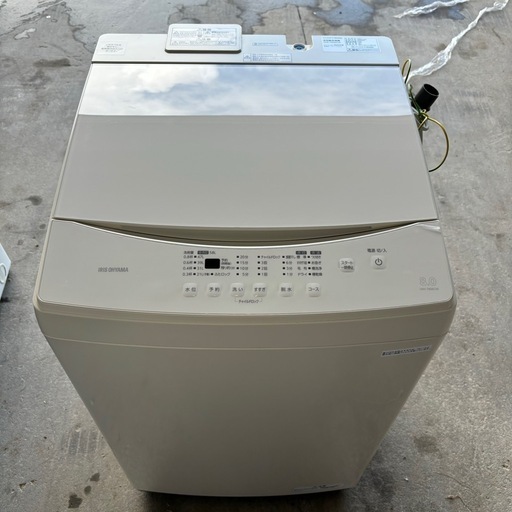 【取引中】アイリスオーヤマ　IAW-T806CW 全自動洗濯機　2023年製