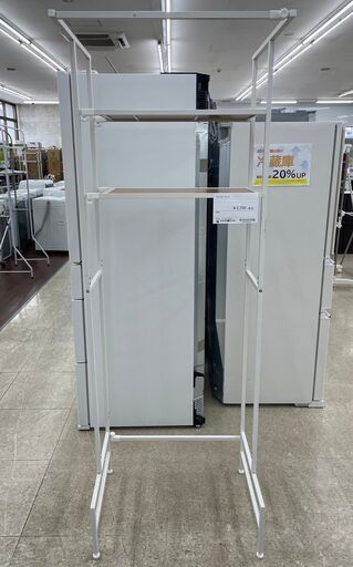 ★ジモティ割あり★  ランドリーラック 白 H182.5×D30×W64 クリーニング済み TJ8783