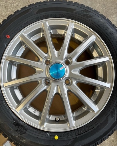 24年製！在庫限り！155/65R14ヨコハマタイヤIG60アルミホイール付きスタッドレスタイヤ新品4本 組み替えバランス消費税全て込み50600円！